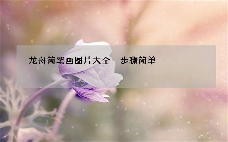 龙舟简笔画图片大全 步骤简单